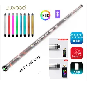 Fotografie Luxceo P120 IP68 Waterdichte Full Color Tube Rgb Led Video Licht Met App Controle