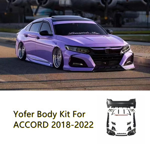 ชุดแต่งสไตล์ Yofer สำหรับ Honda Accord รุ่นที่ 10 ปี 2018-2022 ผลิตจากพลาสติก PP ประกอบด้วยกันชนหน้า กันชนหลัง และสเกิร์ตข้าง - Product Image 2