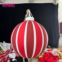 Ballon gonflable rouge de Noël personnalisé pour la décoration