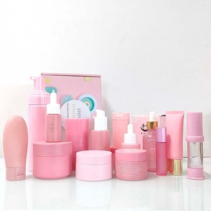 Hot Sale 100ml Luxury Cosmetic Packaging Pink Yellow Glass Lotion Bottle Body Mist <b>Spray</b> Pump Screw Cap Skin Care - Product Image 2