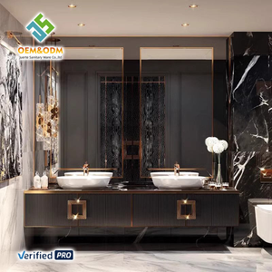 Juego Completo de Muebles de Baño de Lujo OEM 2026, Mesa, Escritorio, Gabinete, Panel, Espejo, Lavabo, Grifo de Cobre, Tocadores de Dormitorio, Comedor - Product Image 3