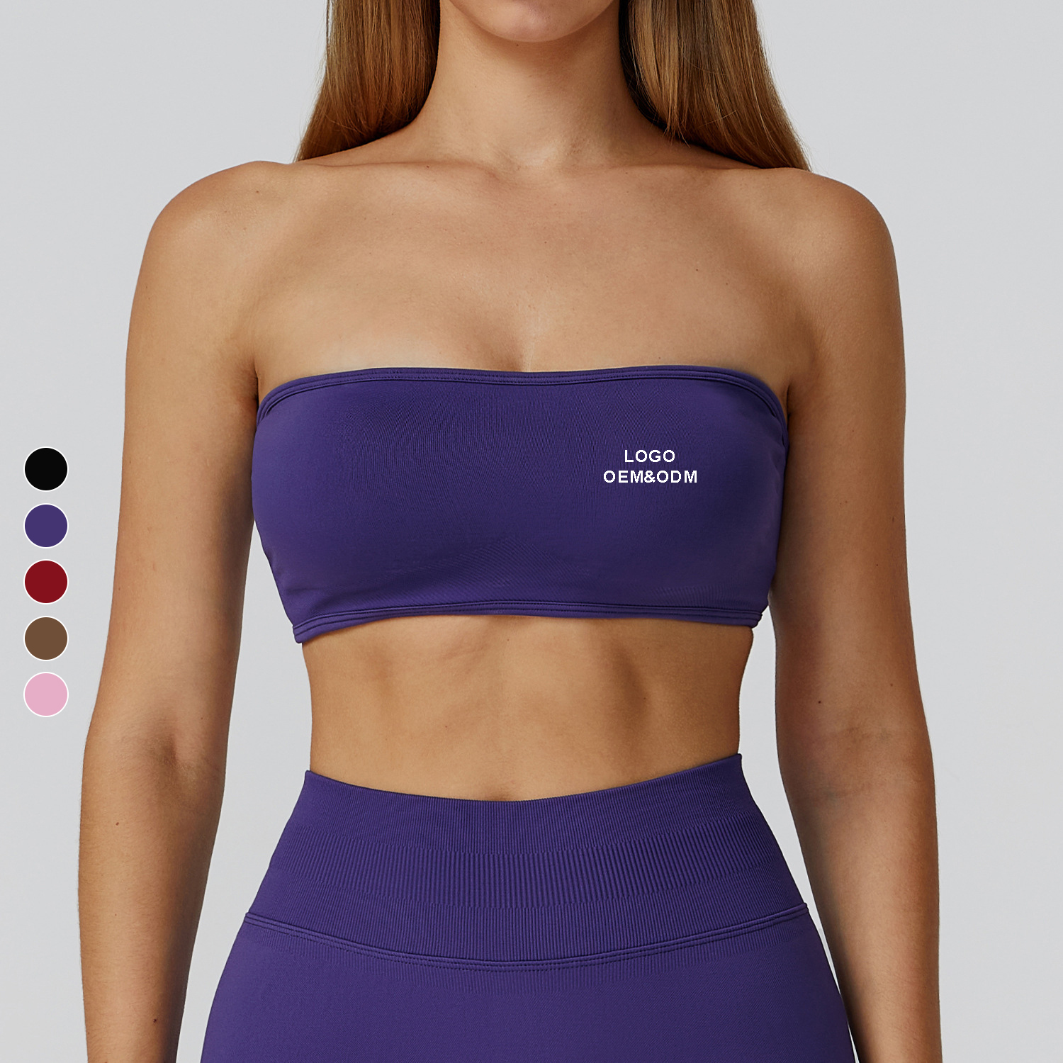 Seamless Women Padded Gym Fitness Yoga Underwear Hollow Out Back High Impact Sports Strength Training Bra