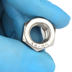 DIN 980M A2-70 A4-80 RVS Zelfborgende Moer Volledig Metalen Zeshoekige Zelfborgende Moer Anti-losdraaiende Moeren - Product Image 6