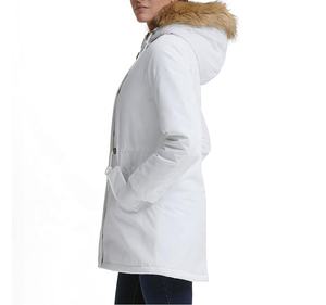 Manteau d'hiver pour femmes Quilting Parka Veste légèrement rembourré imperméable avec cuir de mouton et décoration de broderie pour femme - Product Image 5