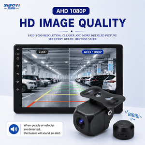 Caméra <span class=keywords><strong>de</strong></span> <span class=keywords><strong>recul</strong></span> AHD 1080P étanche avec vision nocturne, détection IA humaine et véhicule, alerte sonore et vision arrière - Product Image 3