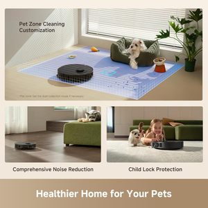 DREAME L40 Ultra Gen 2 Robot Vacuum Cleaner Mop LDS SLAM Navigation <b>Extendable</b> Side <b>Brush</b> Wet/Dry All-in-One Cleaning Dock Car - Product Image 4