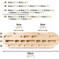Tabla de escalada de madera de haya en stock para entrenamiento de fuerza de dedos en exteriores/interiores y ejercicios de dominadas - Suministro directo del fabricante
