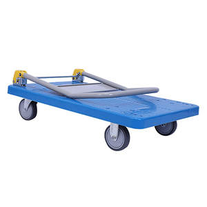 उच्च भार क्षमता 100-200 किलोग्राम फोल्डेबल औद्योगिक हैंड स्टील ट्रॉली गोदाम भंडारण हैंड कार्ट ट्रॉली - Product Image 1