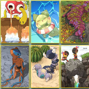 Cuaderno <span class=keywords><strong>de</strong></span> Arte Pintado a Mano con Acuarelas <span class=keywords><strong>de</strong></span> Pokémon, Colección Aventuras <span class=keywords><strong>de</strong></span> la Región <span class=keywords><strong>de</strong></span> Kanto, Ilustraciones <span class=keywords><strong>de</strong></span> Pikachu, Eevee y Charizard para Fans - Product Image 5