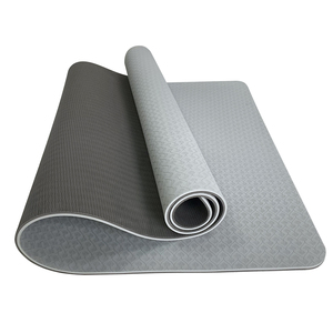 Alta calidad XINGYUN 6mm de espesor TPE esterilla de Yoga con logotipo personalizado antideslizante de doble cara 183cm de longitud de uso Universal de fábrica al por mayor - Product Image 2