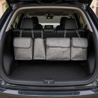 Organisateur de siège auto pour enfants, sac de rangement multi-poches pour siège arrière avec support pour tablette, accessoire de voyage pour les voyages en famille