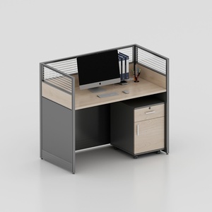 Modern Office Partition Workstation Office <b>Table</b> Cubicle 3 Person Workstation <b>Desk</b> Office Furniture - Product Image 4
