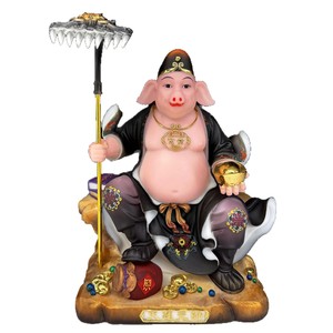 Estatua de Buda Zhu Bajie Mariscal Tianpeng; Envío de Resina Pura para Altar; Adorno para Ofrendas Domésticas de Zhu Wuneng Zhu Ganglie - Venta al por Mayor - Product Image 1