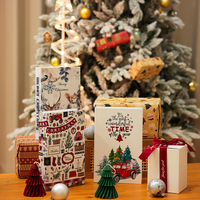 Livre décoratif Père Noël, livre en papier de Noël, accessoire de photographie de bureau, livre de décoration durable pour Halloween, ornement de bureau