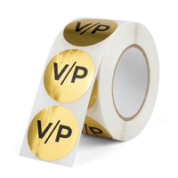 Etiquetas Adhesivas con Impresión de Logotipo Personalizado, Resistentes al Agua, Troqueladas, Holográficas, con Lámina Dorada, Transparentes, de Vinilo, Resistentes a los Rayos UV, 3-5