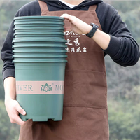 Leizisure Pots et jardinières en plastique vert de 1 gallon, pots en filet pour pépinière, conteneurs de plantation, boîte de semis, intérieur et extérieur