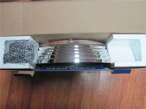 ブルーチューブカスタムロゴ洞窟ネオン壁掛け時計 - Product Image 4