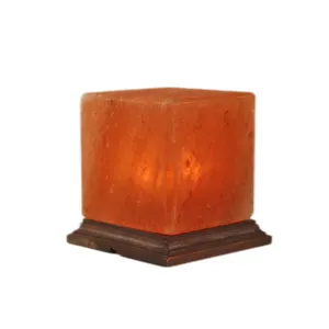 Wholesale Himalayan Rock Pink salt lamp multi Color 2-3kgSalt lamp Cube Shape Lamp High Quality 100% Natural In China for sale
