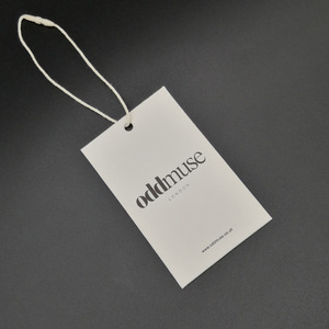 Own Logo Rectangle Shape Shirt Tags Fashion <strong>Paper</strong> Hang Tag/ Brand Tags With Logo - Product Image 3