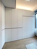 Armoire Moderne en Bois, Placard Intégré pour Chambre à Coucher, Finition Douce au Toucher en PET, Armoire Durable pour Chambre en Bois