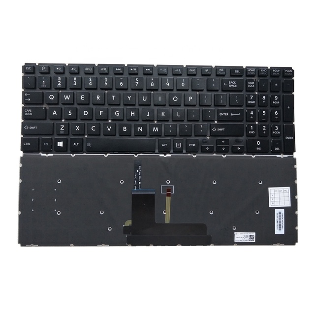 Good Quality Keyboard for  Toshiba Satellite L50-B L50D-B P55W-B S50-B P55W-B5224 P55W-B5318 Brown Letter