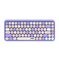 Clavier sans fil Ajazz 308i Retro Magic Punk avec boutons chocolat, interface USB Type-C, 84 touches pour MacBook/iPad/Android/Ordinateur portable