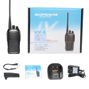 Baofeng UV-6 8W 햄 라디오 경비원 장비 양방향 라디오 암호화 핸드 헬드 워키 토키 햄 라디오 HF 트랜시버