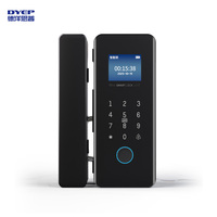 Serrure de porte en verre intelligente électronique à empreinte digitale pour bureau, serrure à combinaison, serrure à empreinte digitale pour porte coulissante en verre