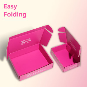 Custom Mailer Printed Pink <strong>Red</strong> Apparel Boxes Corrugated Mailer <strong>Box</strong> Shoes Clothes <strong>Box</strong> Packaging With Logo - Product Image 1