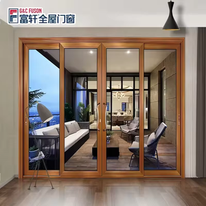 Fuson Коммерческая безопасность и сверхпрочные с пуленепробиваемыми стеклянными алюминиевыми раздвижными дверями для торговых центров или ресторанов - Product Image 6