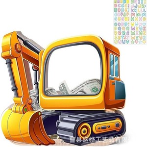 Hucha de madera con forma de coche, caja de dinero ecológica de 416g para niños, decoración de escritorio - Product Image 3