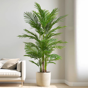 Plante artificielle réaliste <span class=keywords><strong>en</strong></span> <span class=keywords><strong>pot</strong></span> vert décoratif d'intérieur <span class=keywords><strong>Palmier</strong></span> à queue de poisson <span class=keywords><strong>Petit</strong></span> bonsaï - Product Image 4