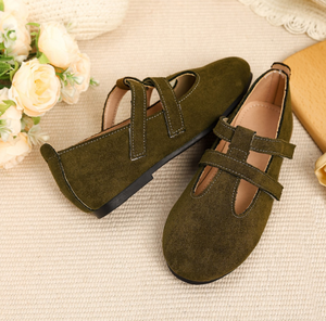 Chaussures plates personnalisées pour fille, chaussures plates en daim pour enfants - Product Image 3