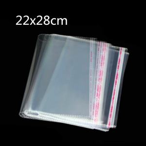 100Pcs/Pack Transparent Custom Polybag Packaging Clear Plastic Poly Bags For Clothing/garment Packaging