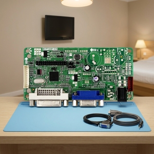 Papan Driver LVDS <span class=keywords><strong>M</strong></span>.RT2281 dengan Port Output VGA, DVI, dan <span class=keywords><strong>Audio</strong></span> untuk Penggantian Layar TV Hotel & Apartemen Sewa - Product Image 1