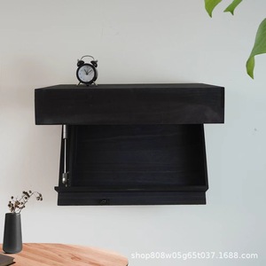 Estante de Almacenamiento de Pared de Estilo Moderno Vermeer, Color Madera Natural, Rectangular, Color Sólido, Decoración para Sala de Estar - Product Image 3