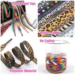 WEGOODZF scarpe da ginnastica Casual in poliestere resistente di alta qualità con stampa piatta con lacci per scarpe con motivo leopardato - Product Image 3