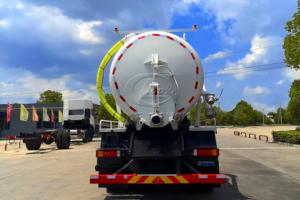 High Safety Comfort DONGFENG Tianlong Sewage Suction Truck 18-22 Cubic Tank Cummins 320HP Import Vacuum <b>Pump</b> For Overseas Export - Product Image 6