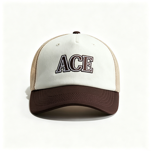 Gorra Trucker de Moda con Malla y Lona Bicolor Bordada ACE al por Mayor, Ajustable con Cierre a Presión, Unisex, para Uso Diario y Ropa Urbana - Product Image 4