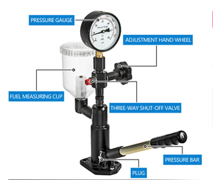 Probador de Inyectores de Combustible Diésel S60h, <span class=keywords><strong>Simulador</strong></span> de Boquillas con Manómetro de Presión de 0-60 Mpa - Product Image 3