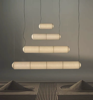 Lampe suspendue LED créative de style japonais BIFANG, lampe suspendue en papier de riz pour salon, salle à manger, chambre à coucher, éclairage décoratif pour hôtel