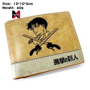 Attaque sur <span class=keywords><strong>Titan</strong></span> Cartoon Wallet avec porte-cartes court porte-monnaie poche unisexe cadeau - Product Image 6