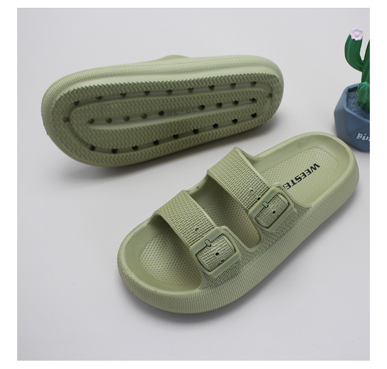 Women Summer Soft EVA Slippers Thick Platform Bathroom Men Slides Slippers