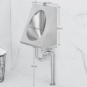 <span class=keywords><strong>Urinoir</strong></span> mural en acier inoxydable 304 avec détection automatique, résistant aux vandales, pour toilettes publiques commerciales, bars et KTV - Product Image 6