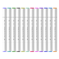 Papeterie d'artiste professionnelle, double pointe, 216 couleurs, ensemble de stylos marqueurs pour dessin, croquis, peinture, pour étudiants, coloriage