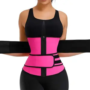 Women's girth with neoprene exercise reinforcement tummy Tuck with Yoga Body Shaping Double Waist Seal 2.0