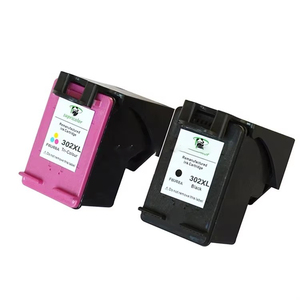 Cartouche de rechange compatible <span class=keywords><strong>HP302</strong></span> pour imprimante HP 2132, reconditionnée, nouvelle puce, niveau complet, garantie 18 mois - Product Image 1