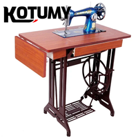Machine à coudre vintage domestique, à commande au pied, manuelle pour tailleur