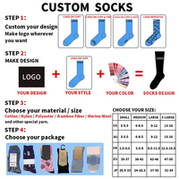 Logo personnalisé 20-30 Mmhg bambou hommes unisexe bas athlétique sport course chaussettes de compression