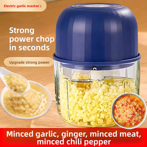 Picadora de Ajo Eléctrica Portátil, Mini Picadora de Alimentos para Ajo, Cebolla y Carne, Trituradora, Licuadora, Utensilio de Cocina para el Hogar - Product Image 4